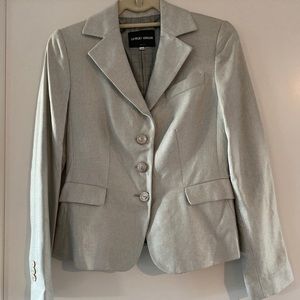 Giorgio Armani 100% silk Light blue Blazer size 40